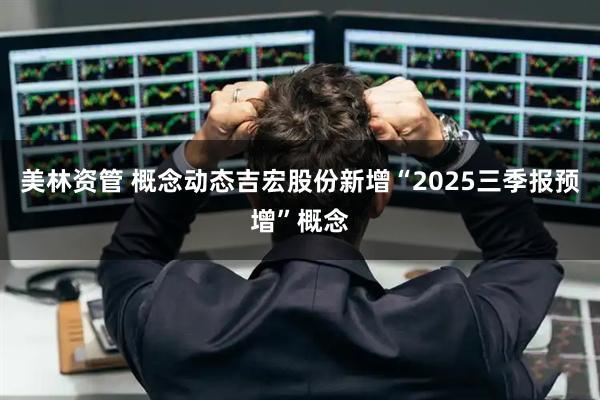 美林资管 概念动态吉宏股份新增“2025三季报预增”概念